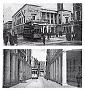 1916-Padova-Il tram elettrico in Via Vlll Febbraio e in Via Dante